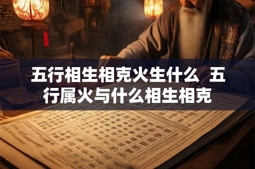 五行相生相克火生什么 五行属火与什么相生相克 五行相生相克火生什么 五行属火与什么相生相克