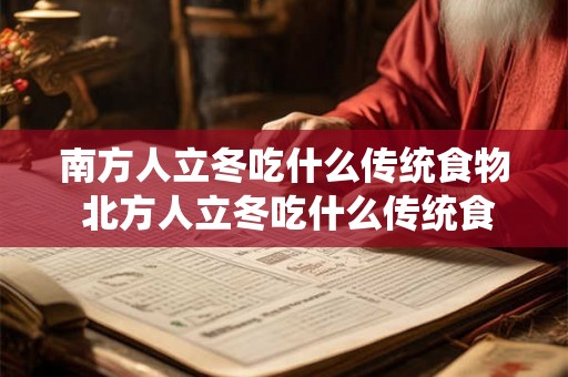 南方人立冬吃什么传统食物 北方人立冬吃什么传统食物