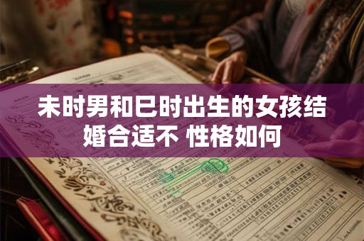 未时男和巳时出生的女孩结婚合适不 性格如何