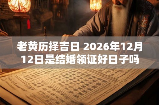 老黄历择吉日 2026年12月12日是结婚领证好日子吗
