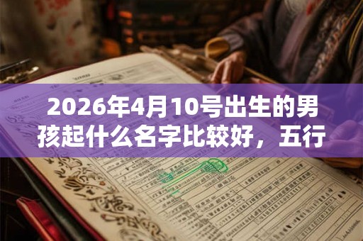 2026年4月10号出生的男孩起什么名字比较好，五行属什么