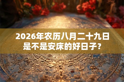 2026年农历八月二十九日是不是安床的好日子？