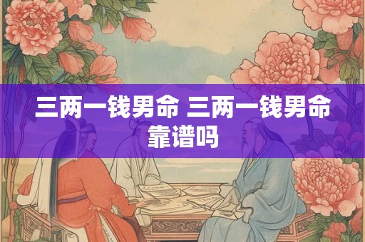 三两一钱男命 三两一钱男命靠谱吗