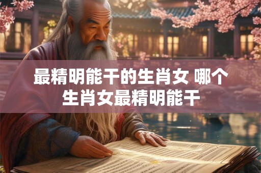 最精明能干的生肖女 哪个生肖女最精明能干