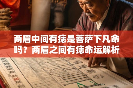 两眉中间有痣是菩萨下凡命吗？两眉之间有痣命运解析？