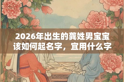 2026年出生的龚姓男宝宝该如何起名字，宜用什么字。