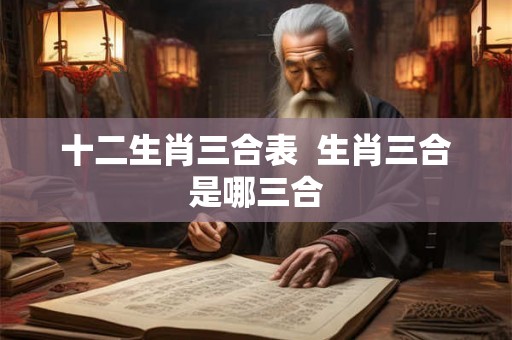 十二生肖三合表 生肖三合是哪三合 十二生肖三合表 生肖三合是哪三合