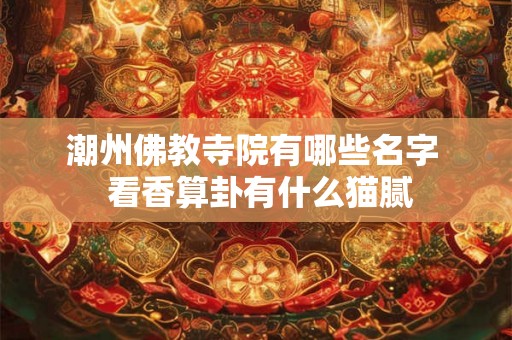 潮州佛教寺院有哪些名字 看香算卦有什么猫腻 潮州佛教寺院有哪些名字 看香算卦有什么猫腻