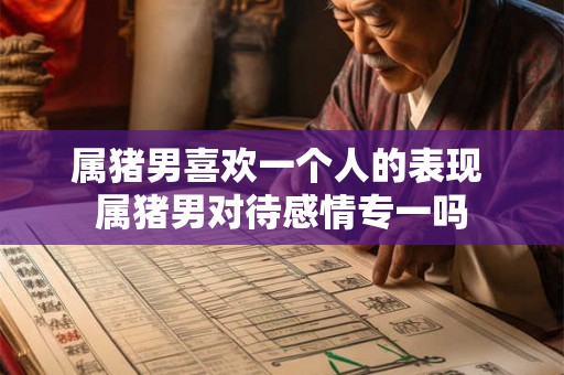 属猪男喜欢一个人的表现 属猪男对待感情专一吗