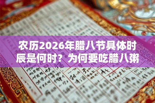 农历2026年腊八节具体时辰是何时？为何要吃腊八粥？
