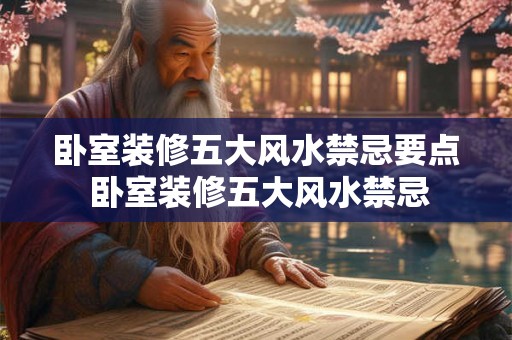 卧室装修五大风水禁忌要点 卧室装修五大风水禁忌