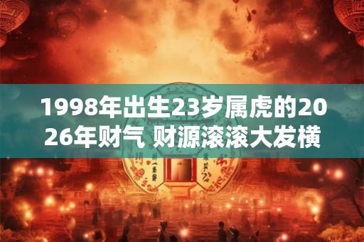 1998年出生23岁属虎的2026年财气 财源滚滚大发横财 1998年出生23岁属虎的2026年财气 财源滚滚大发横财