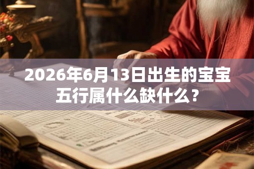 2026年6月13日出生的宝宝五行属什么缺什么？