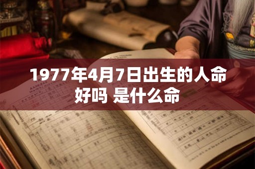 1977年4月7日出生的人命好吗 是什么命