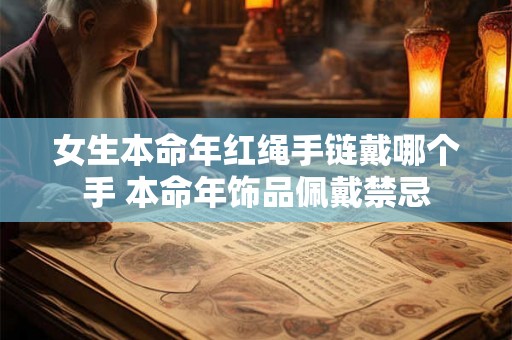 女生本命年红绳手链戴哪个手 本命年饰品佩戴禁忌