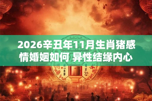 2026辛丑年11月生肖猪感情婚姻如何 异性结缘内心丰富