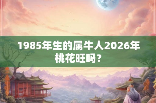 1985年生的属牛人2026年桃花旺吗? 1985年生的属牛人2026年桃花旺吗?