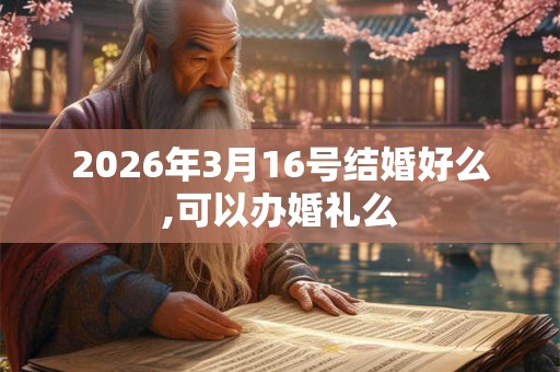 2026年3月16号结婚好么,可以办婚礼么