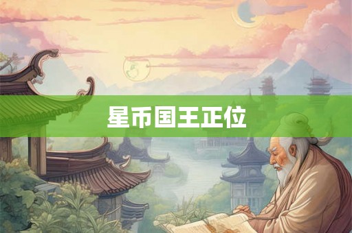 星币国王正位