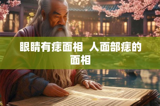 眼睛有痣面相  人面部痣的面相