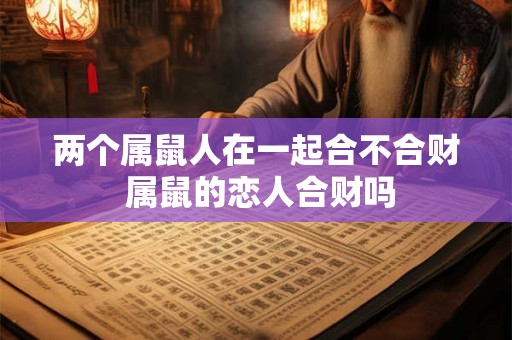 两个属鼠人在一起合不合财 属鼠的恋人合财吗