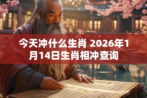 今天冲什么生肖 2026年1月14日生肖相冲查询