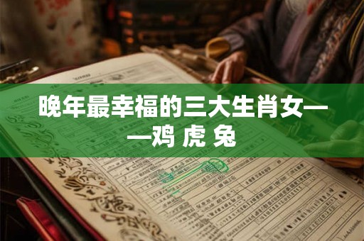 晚年最幸福的三大生肖女——鸡 虎 兔 晚年最幸福的三大生肖女——鸡 虎 兔
