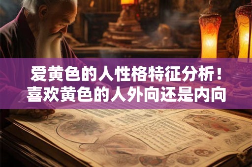 爱黄色的人性格特征分析！喜欢黄色的人外向还是内向