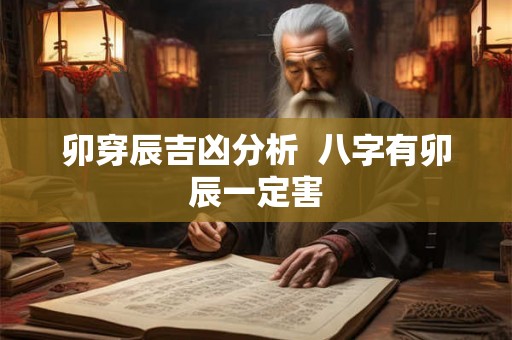 卯穿辰吉凶分析 八字有卯辰一定害 卯穿辰吉凶分析 八字有卯辰一定害