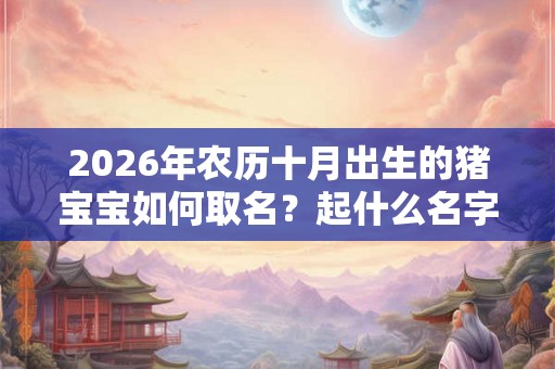 2026年农历十月出生的猪宝宝如何取名？起什么名字比较吉利？