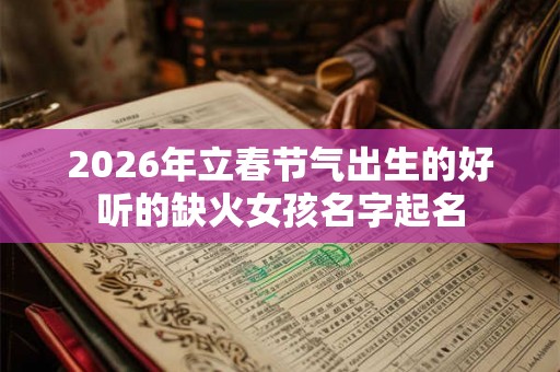 2026年立春节气出生的好听的缺火女孩名字起名