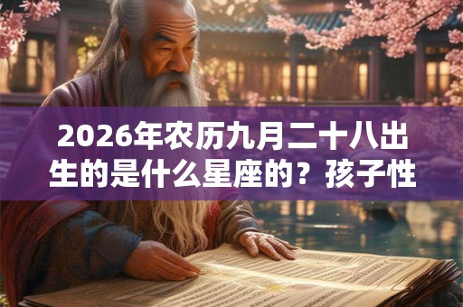 2026年农历九月二十八出生的是什么星座的？孩子性格好吗？