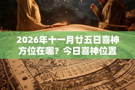 2026年十一月廿五日喜神方位在哪？今日喜神位置