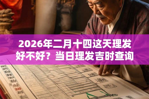 2026年二月十四这天理发好不好？当日理发吉时查询