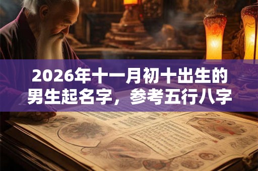 2026年十一月初十出生的男生起名字，参考五行八字取名