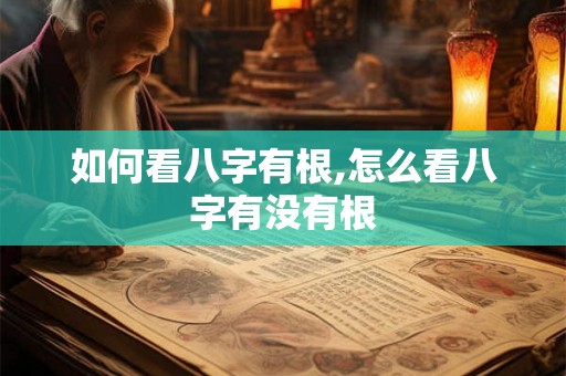 如何看八字有根,怎么看八字有没有根
