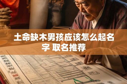 土命缺木男孩应该怎么起名字 取名推荐