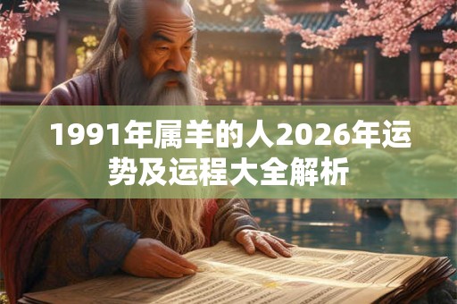 1991年属羊的人2026年运势及运程大全解析 1991年属羊的人2026年运势及运程大全解析