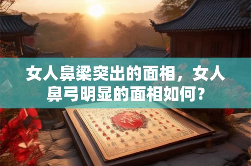 女人鼻梁突出的面相，女人鼻弓明显的面相如何？
