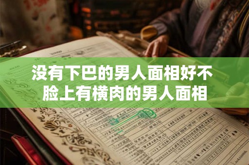 没有下巴的男人面相好不 脸上有横肉的男人面相