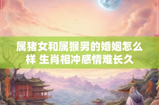 属猪女和属猴男的婚姻怎么样 生肖相冲感情难长久 属猪女和属猴男的婚姻怎么样 生肖相冲感情难长久