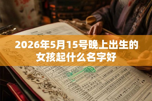 2026年5月15号晚上出生的女孩起什么名字好