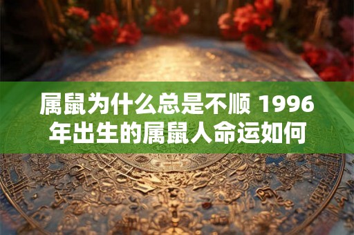 属鼠为什么总是不顺 1996年出生的属鼠人命运如何