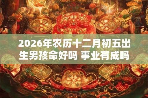 2026年农历十二月初五出生男孩命好吗 事业有成吗