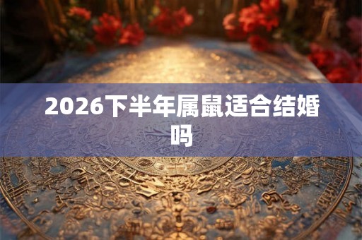 2026下半年属鼠适合结婚吗 2026下半年属鼠适合结婚吗