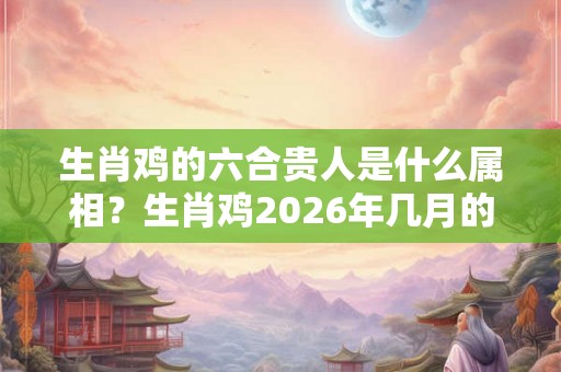 生肖鸡的六合贵人是什么属相？生肖鸡2026年几月的财运最好？