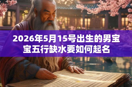 2026年5月15号出生的男宝宝五行缺水要如何起名