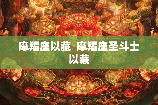 摩羯座以藏  摩羯座圣斗士以藏