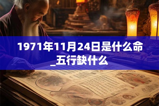 1971年11月24日是什么命_五行缺什么