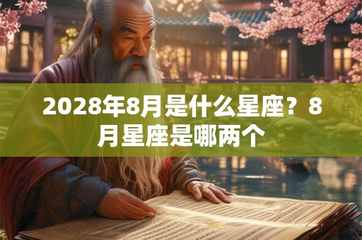 2028年8月是什么星座？8月星座是哪两个
